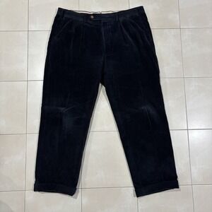 Vintage Paul Stuart Corduroy Pants Blue Trouser Men's 38 Straight Leg Relaxed